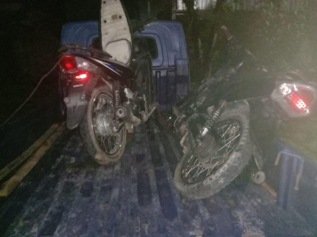 Polisi amankan mobil yang mengangkut motor curian di Lampung Tengah