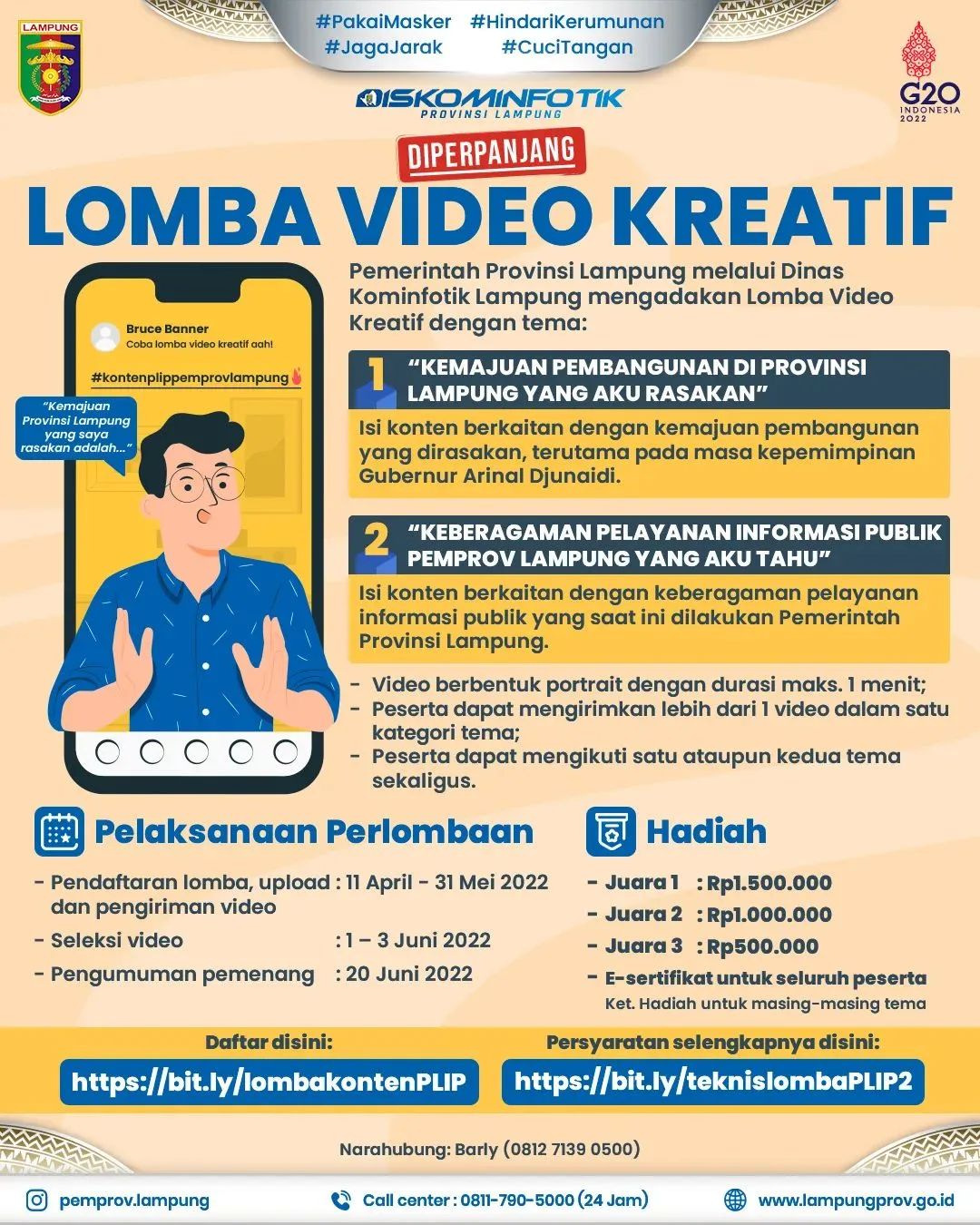 Diskominfotik Lampung gelar lomba video kreatif