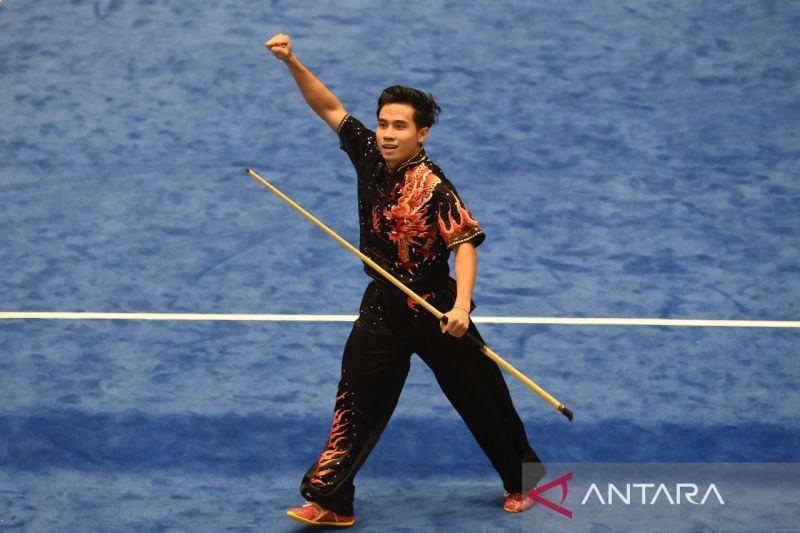Kontingen wushu Indonesia menambah satu medali emas pada SEA Games Vietnam 2021