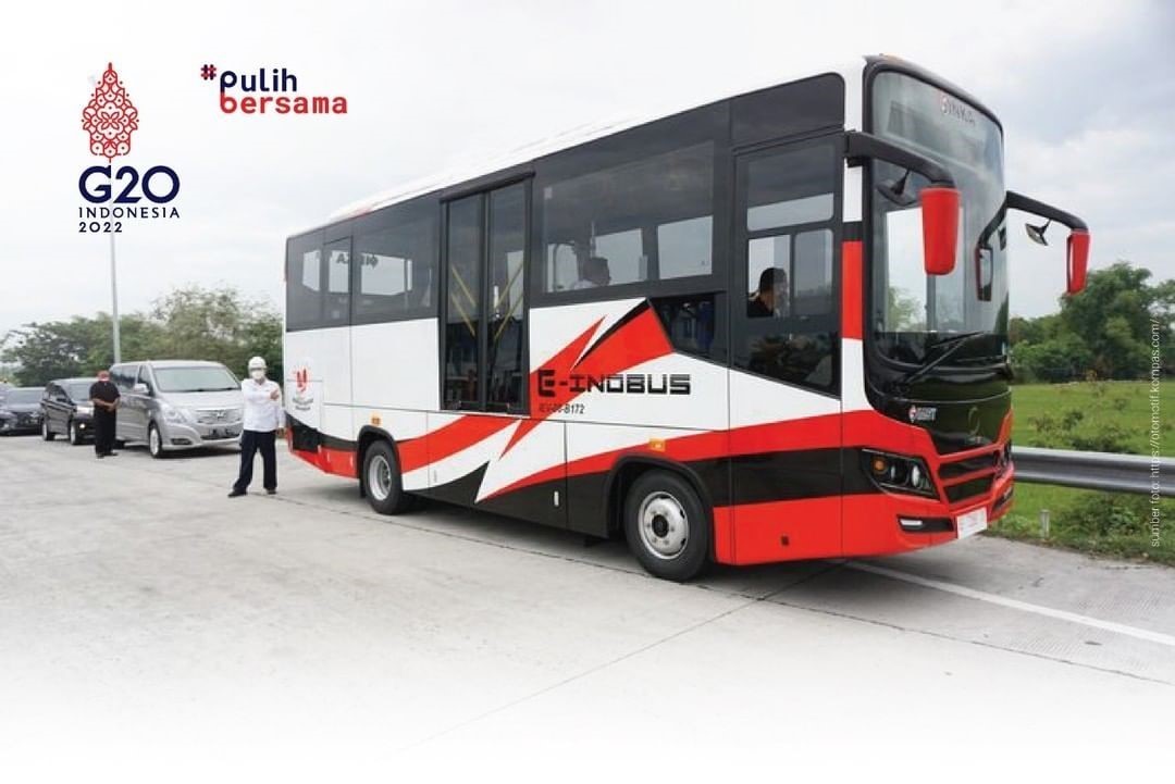 Bus Listrik Merah Putih untuk KTT G20
