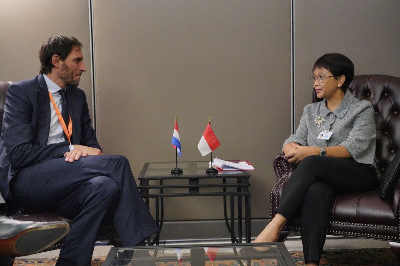 Menlu Retno dan Menlu Belanda Bahas Persiapan KTT G20 di Bali