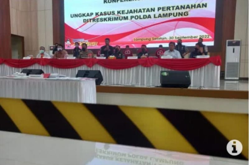 Polda Lampung Tangkap 5 Tersangka Kasus Mafia Tanah di Malangsari