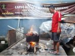 Warga Binaan Lapas Bandar Lampung Ubah Sampah Jadi Paving Blok