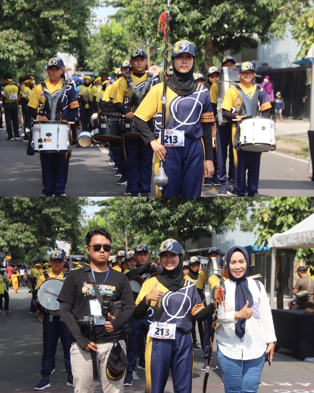 Drumband Lampung Raih Medali Emas di Kejurnas Drumband Madiun