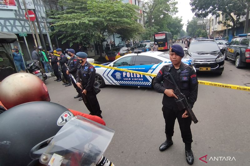 Ledakan Bom Bandung, Jalan Astanaanyar Ditutup Hingga Polres Bekasi perketat penjagaan