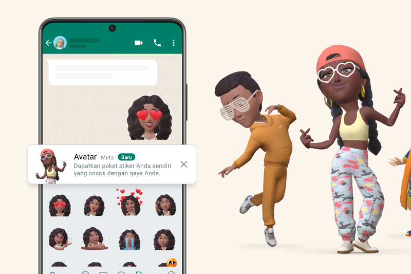 WhatsApp Luncurkan Fitur Avatar Dengan Karakter 3D