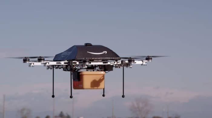 Kirim baranga gunakan drone (ilustrasi)