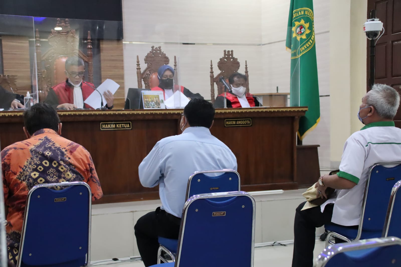 Sidang lanjutan kasus suap penerimaan mahasiswa baru (PMB) Universitas Lampung (Unila) kembali digelar di Pengadilan Negeri Tanjungkarang Kelas I A Bandar Lampung dengan agenda pemeriksaan saksi-saksi, pada Selasa (31/1/2023).
