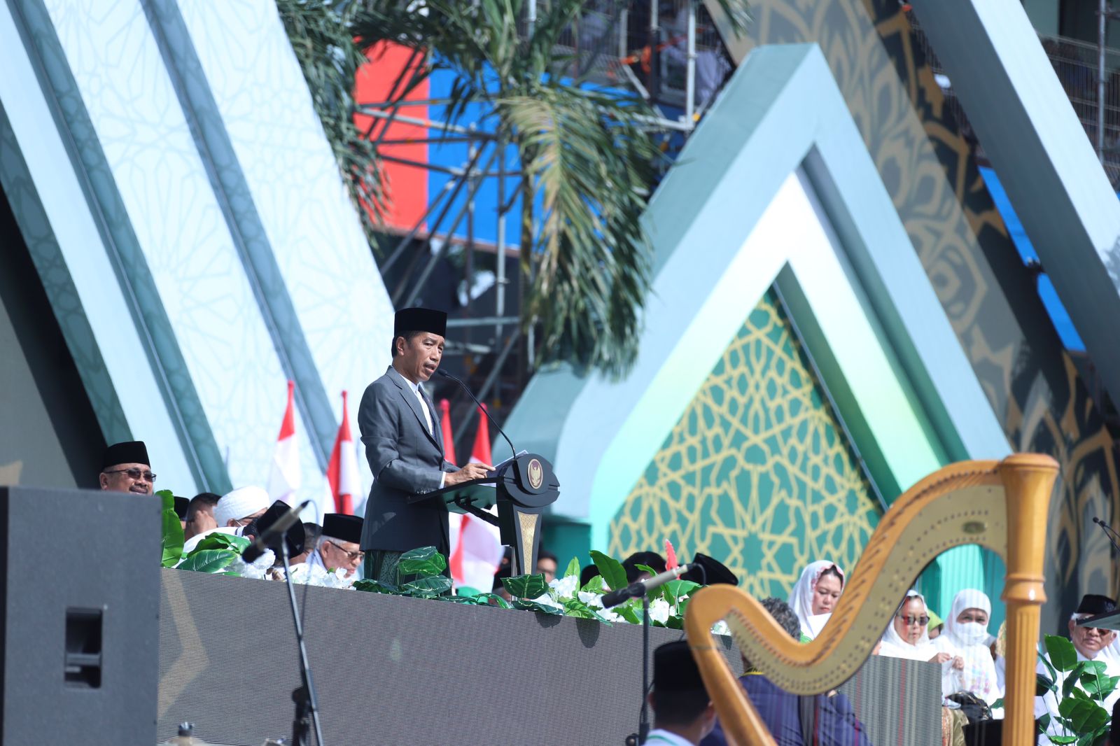 Presiden Jokowi Hingga Sejumlah Petinggi Negara Hadiri Resepsi Puncak Satu Abad NU