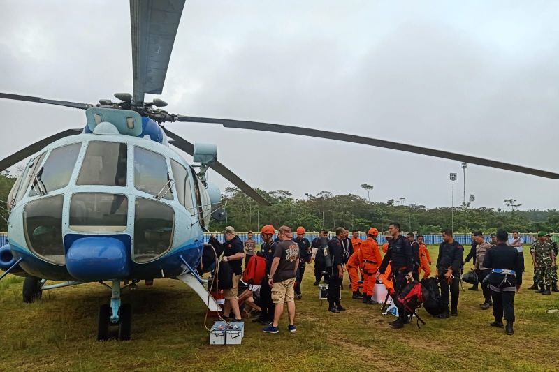 Tim Evakuasi Temukan Titik Lokasi Jatuhnya Helikopter Kapolda Jambi