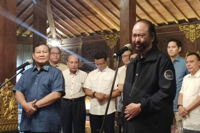 Prabowo-Surya Paloh Sepakat Hormati Arah Politik Masing-Masing