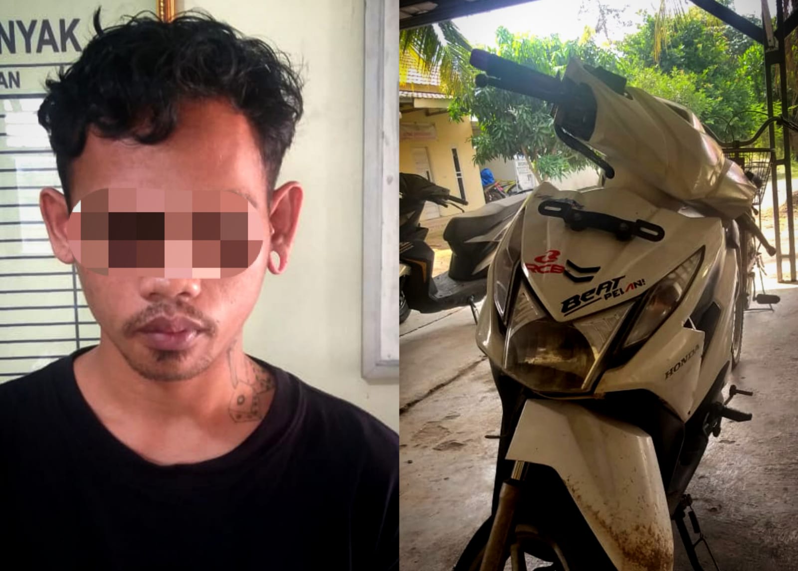 Seorang buruh giling daging nekat membawa kabur dan gadaikan sepeda motor milik bosnya berhasil ditangkap  Tim Tekab 308 Presisi Polsek Seputih Banyak, Polres Lampung Tengah, Polda Lampung., pada Jumat (14/7/23) pukul 22.00 WIB.