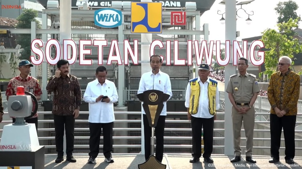 Sempat Mangkrak, Presiden Jokowi Resmikan Sodetan Ciliwung
