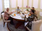 Tiga Capres Makan Siang Satu Meja Dengan Jokowi di Istana Merdeka