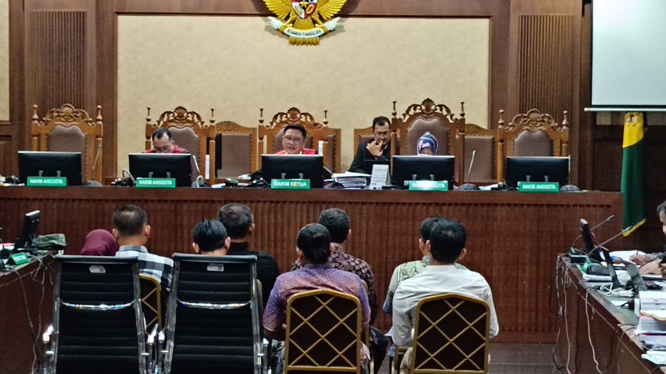 Sidang lanjutan kasus dugaan pemerasan dan gratifikasi Eks Mentan, SYL dengan agenda pemeriksaan saksi di PN Tipikor, Jakarta Pusat, pada Senin (27/05/2024). (Ilham)