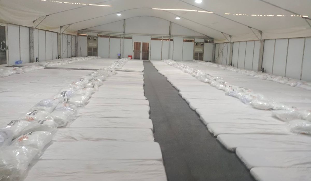 tenda jamah haji di arafah